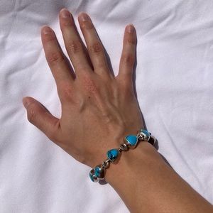 Sterling Silver Turquoise Bracelet